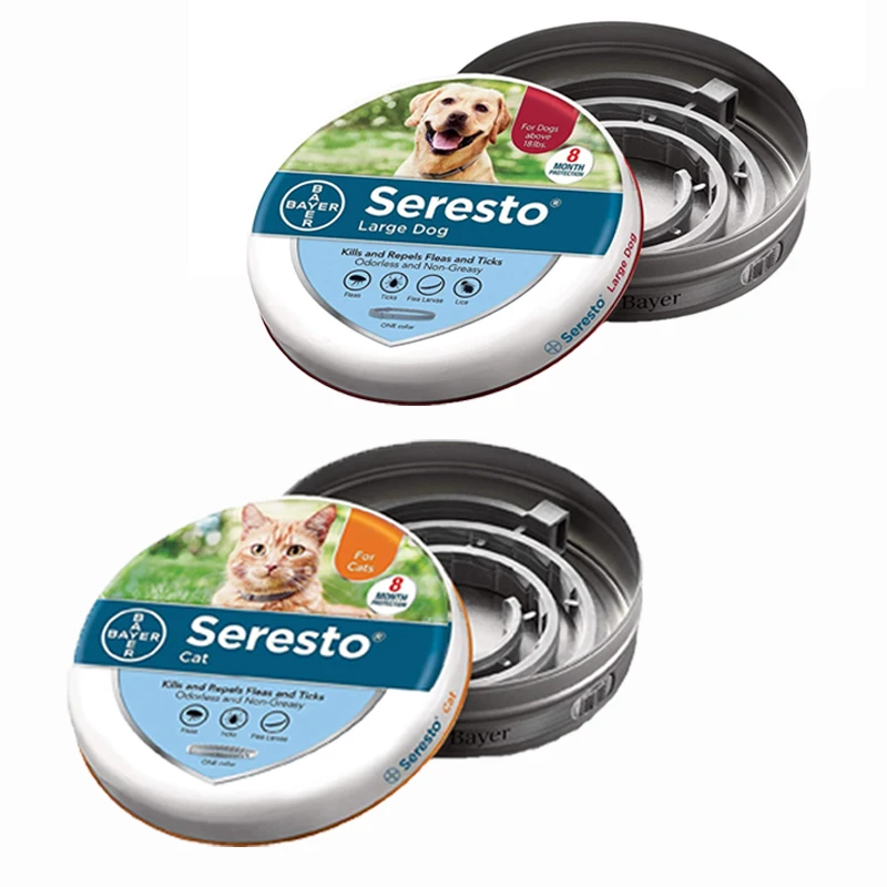 

Seresto Flea Dog Collar Tick Cat 8 Month Mosquitoes Dog Collar Cats Prevention for Supplies Collar Mosquitoes Repellent Insect