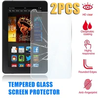 2pcs 9h tablet tempered glass screen protector for fire hd 8 2017 alexa protective film anti scratch cover