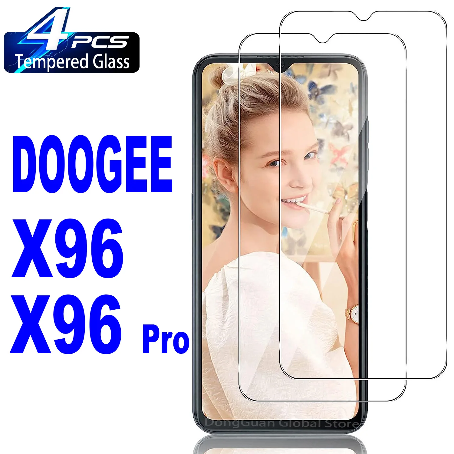 

2/4Pcs Tempered Glass For DOOGEE X96 X96Pro Screen Protector Glass Film