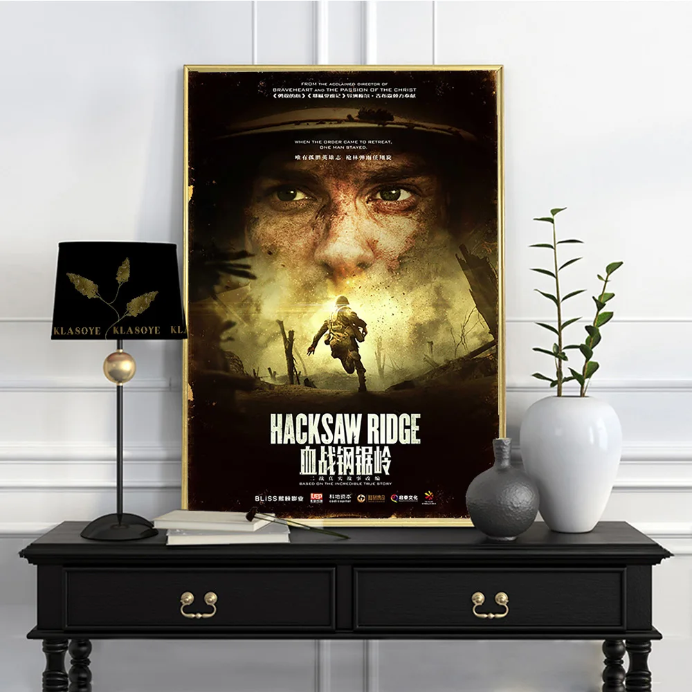 Картина Hacksaw Ridge Drama плакат с художественной печатью иллюстрация из фильма солдат