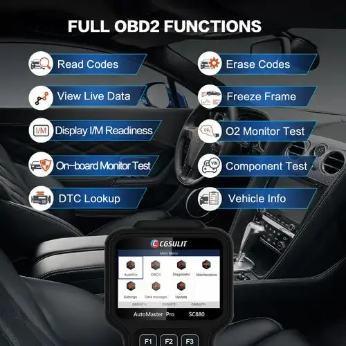 SC880 Автомобильный диагностический сканер для автомобиля инструмент грузовика 12