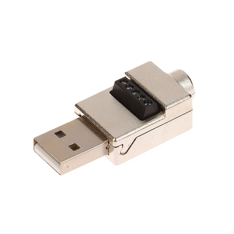 

USB-разъем USB 2.0 типа A «мама/папа» на 4-контактный разъем с винтовой клеммой, адаптер USB-терминала, чтобы избежать сварочных вилок