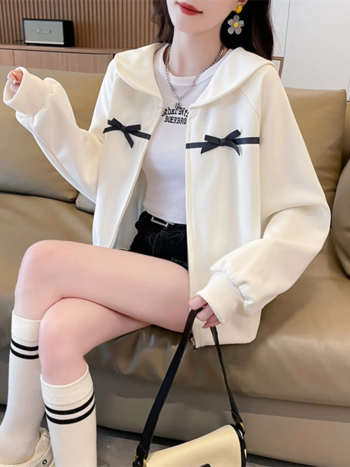 Маленькая весенне-осенняя одежда для беременных короткая верхняя женский