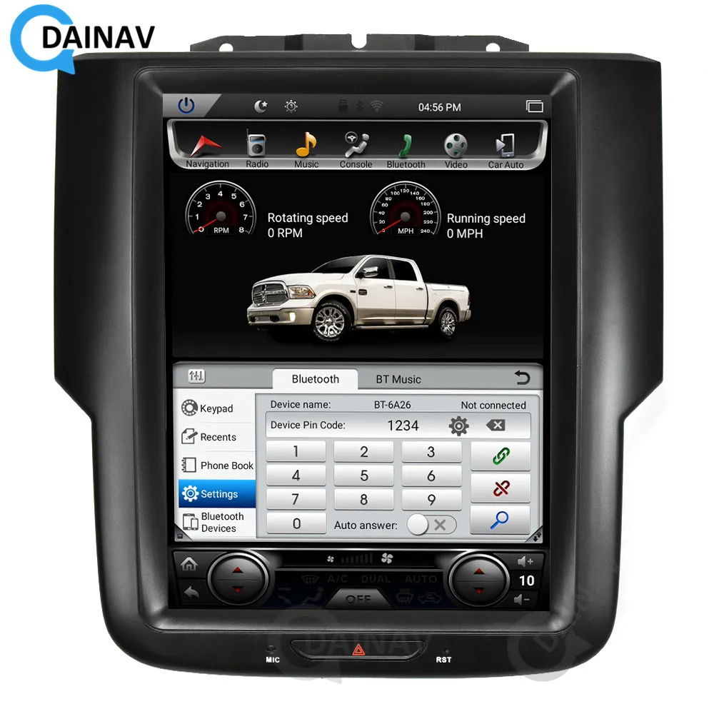 

Автомагнитола Android для dodge ram 1500 2018, автомобильный мультимедийный видеоплеер с GPS-навигацией