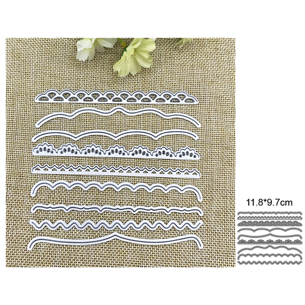 9 шт./лот кружевная рамка 2022 новые металлические Вырубные штампы Украшение