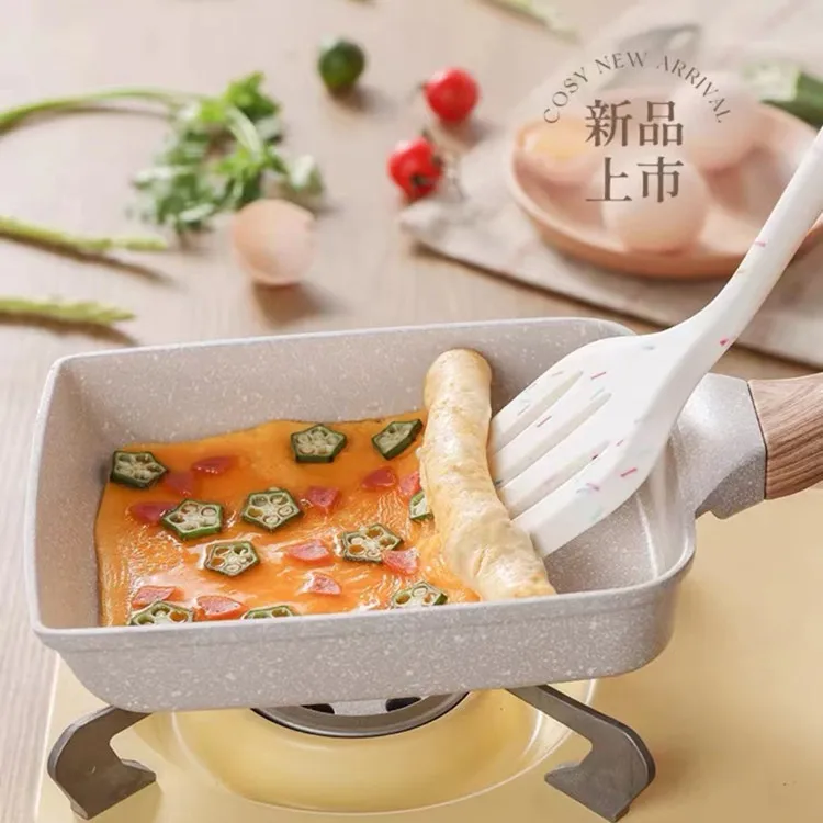 

Non-stick Tamagoyaki Sweet Egg Omelette Frying Pan Meat Pie Pancake Frying Pan Pot Kitchen Cookwares for Household Breakfast Pan