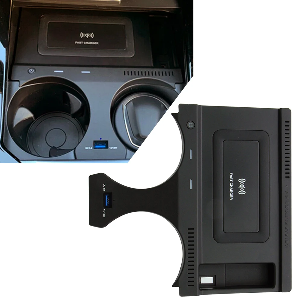 Автомобильное зарядное устройство консольное хранилище беспроводная зарядная
