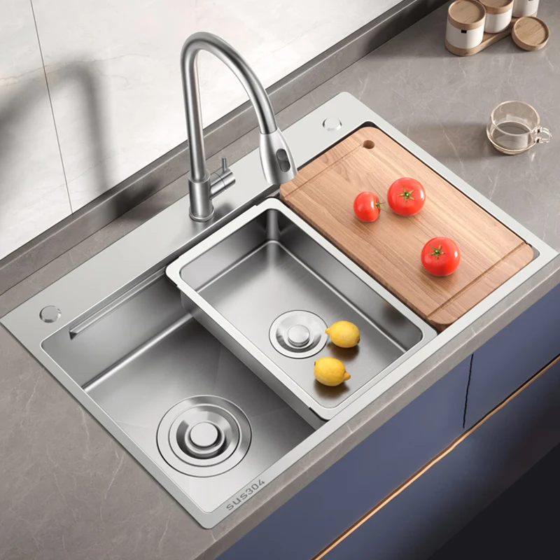 

Kitchen Sink Large Single sink stainless Steel Sink Thickened Dishwasher Sink Under The Counter Sink Kitchen Decoration