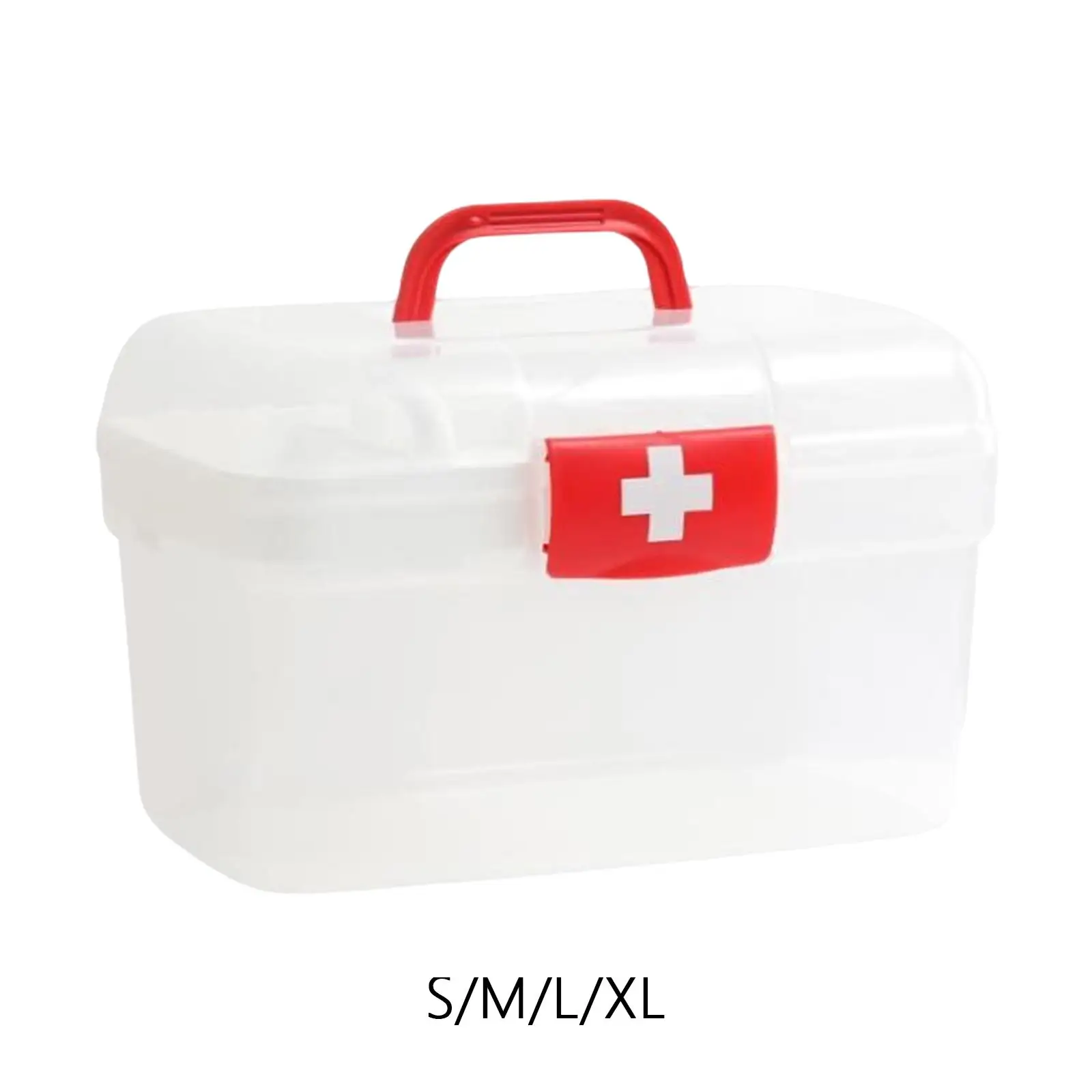 

First Aid Storage Box Bins Multi Purpose with Handle First Aid Storage Case Container for Arts Crafts Travel Workplace Camping
