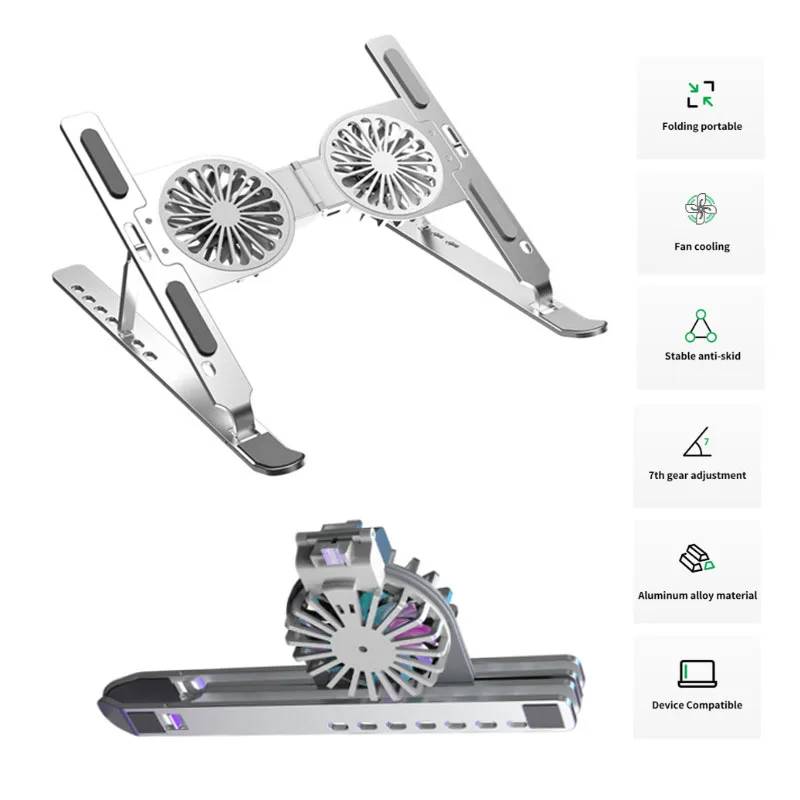 

2022 Складная Настольная подставка UTHAI C9 из алюминиевого сплава, складная подставка для ноутбука с радиатором с воздушным охлаждением, регули...