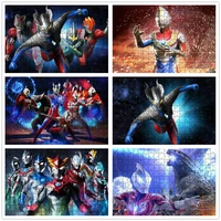 bandai ultraman jigsaw puzzles for children adults 3005001000 pcs puzzles early education puzzles decompress games boy toys