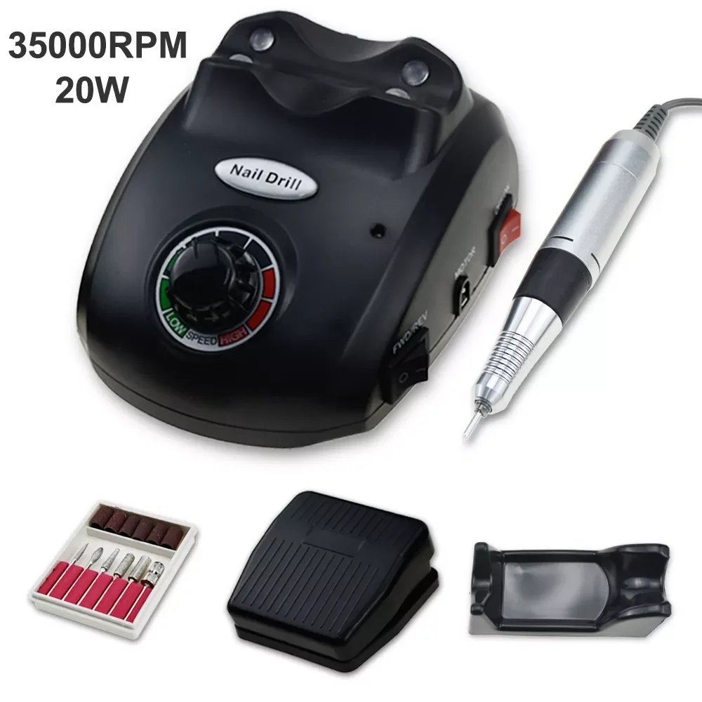 

35000/20000 RPM Nail Polish Drill Machine Manicure Electronic Nail File Drill Manicure Pedicure Kit Nail Art Equipment