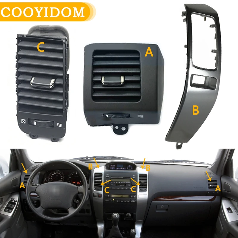 Рамка для вентиляционных отверстий кондиционера Toyota Land Cruiser Prado 120 Lexus GX470 2003-2009 -