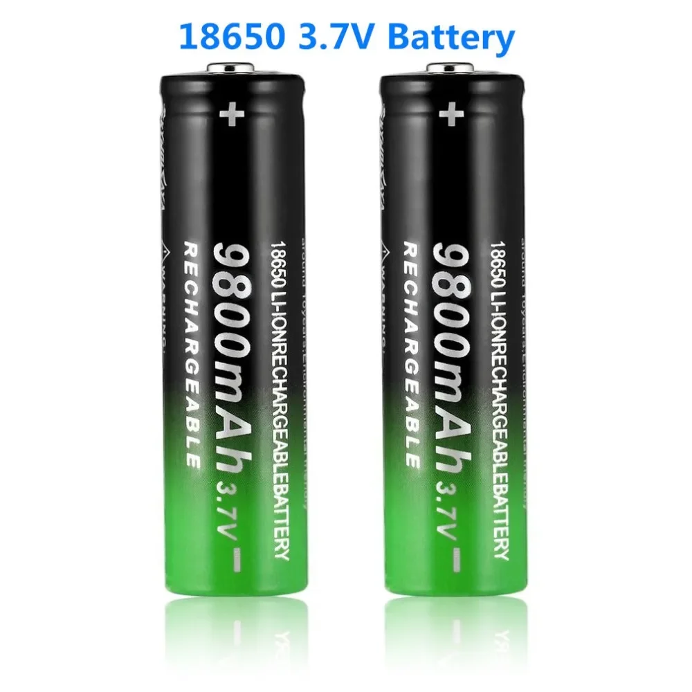 

3.7V 18650 9800mAh Rechargeable Battery High Capacity Li-ion Rechargeable Battery For Flashlight Torch headlamp Battery