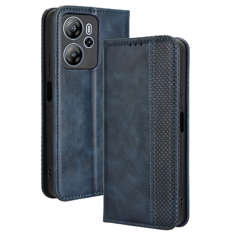 Кожаный чехол Pertain to Blackview Oscal Tiger 13 магнитный кожаный в стиле ретро для телефона