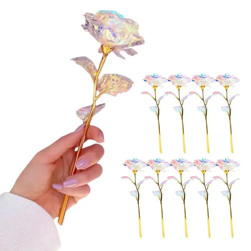 

24K Plated Gold Rose Artificial Flower Foil Rose Galaxy Box Birthday Valentine Mother's Day Christmas Creative Gift Dropshipping