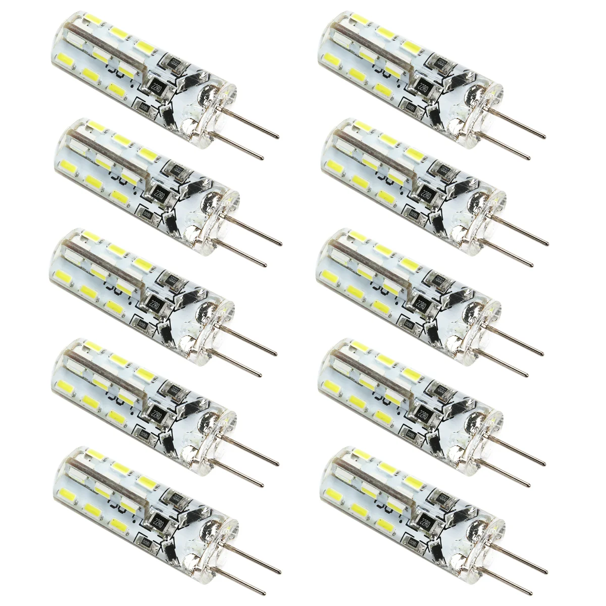 

LEORX Energy-saving DC 12V Watt 3014 SMD 6000-6500K LED Night Lamps Lights (Cool White)