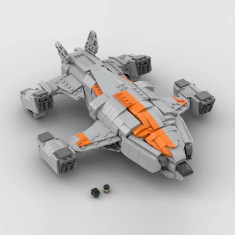 Модель военного самолета MOC строительные кирпичи космический корабль модульная