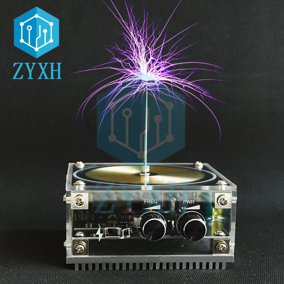 Mini Bluetooth-compatible Music Tesla Coil High Power Voltage Pulse Electric Arc Generator Handheld Tesla Coil Free Shipping