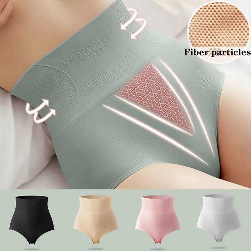 

Women High Waist Panties Body Shaper Slimming Butt Lifter Shapewear Briefs Solid Color Underwear Tummy Control Panties M L XL