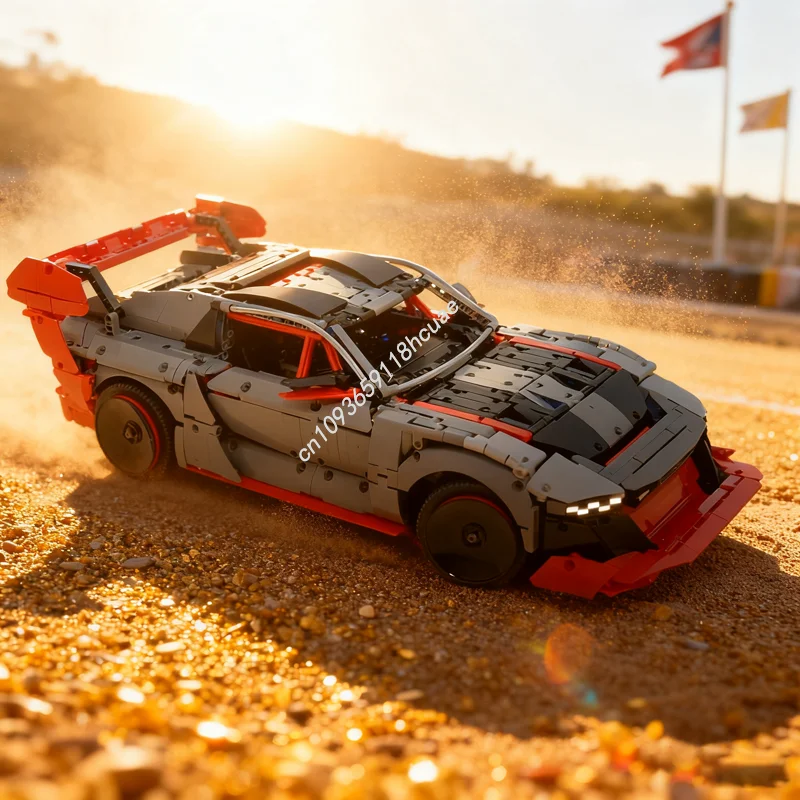 Фото 3187 деталей MOC Audi E-Tron Quattro HOONITRON RC: Конструктор, модель для сборки, архитектурная игрушка, подарок на Рождество, развивающий набор для детей, сделай сам №1