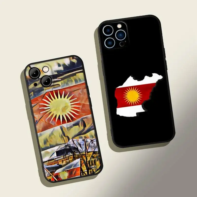 

Yazidis Flag Phone Case For iphone 13 12 Pro 11 14 Pro Max X XR Mini XS MAX 7 8 plus 6s plus 2020 se phone Covers