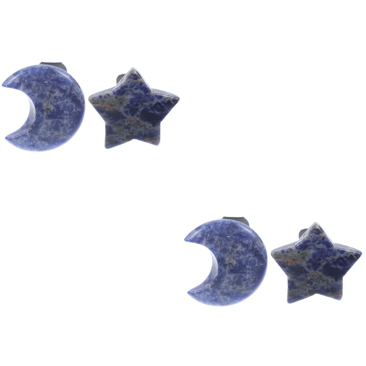 

4 pcs Car Vent Clips Air Outlet Clips Moon Star Clips Crystal Outlet Ornaments