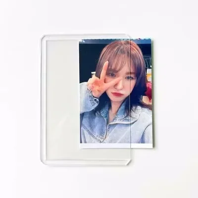 

10 шт. канцелярские принадлежности Kpop держатель для удостоверений личности акриловый лист протектор держатель для фотокарточек рабочий держатель для карт Корея Toploader Декор ПВХ
