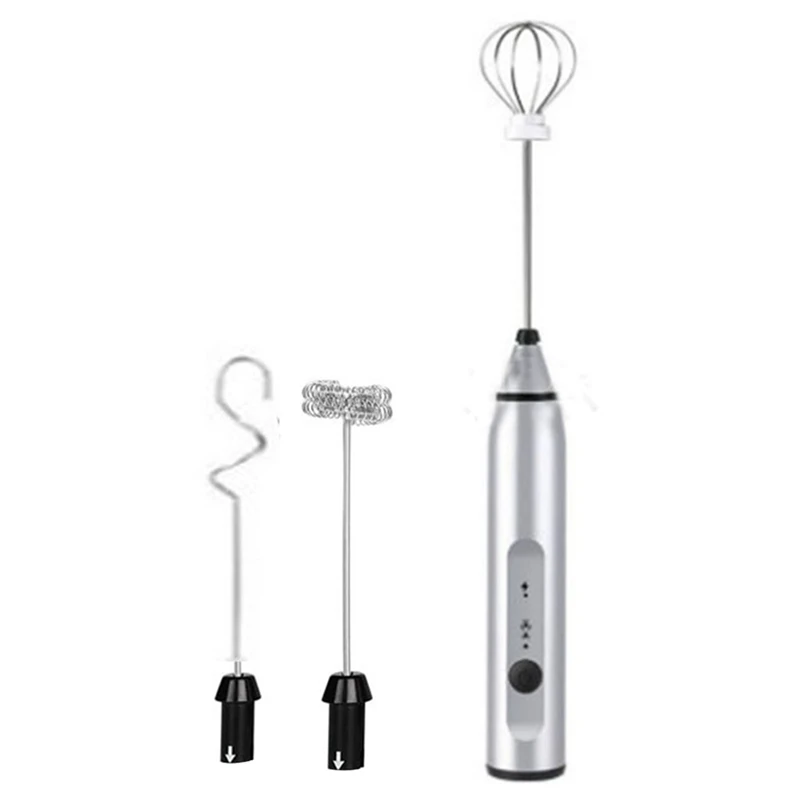 

Mini Milk Frother, USB Handheld Electric Foamer, Wireless Household Coffee Mixer Whisk With Egg White Separator