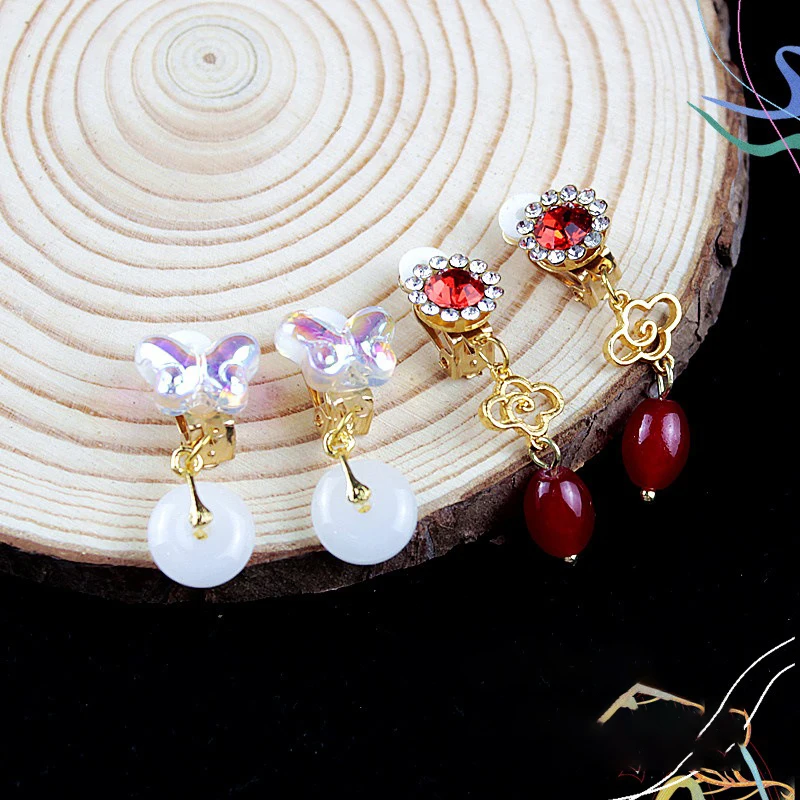 Ювелирные серьги принцессы без отверстий для маленьких девочек детские