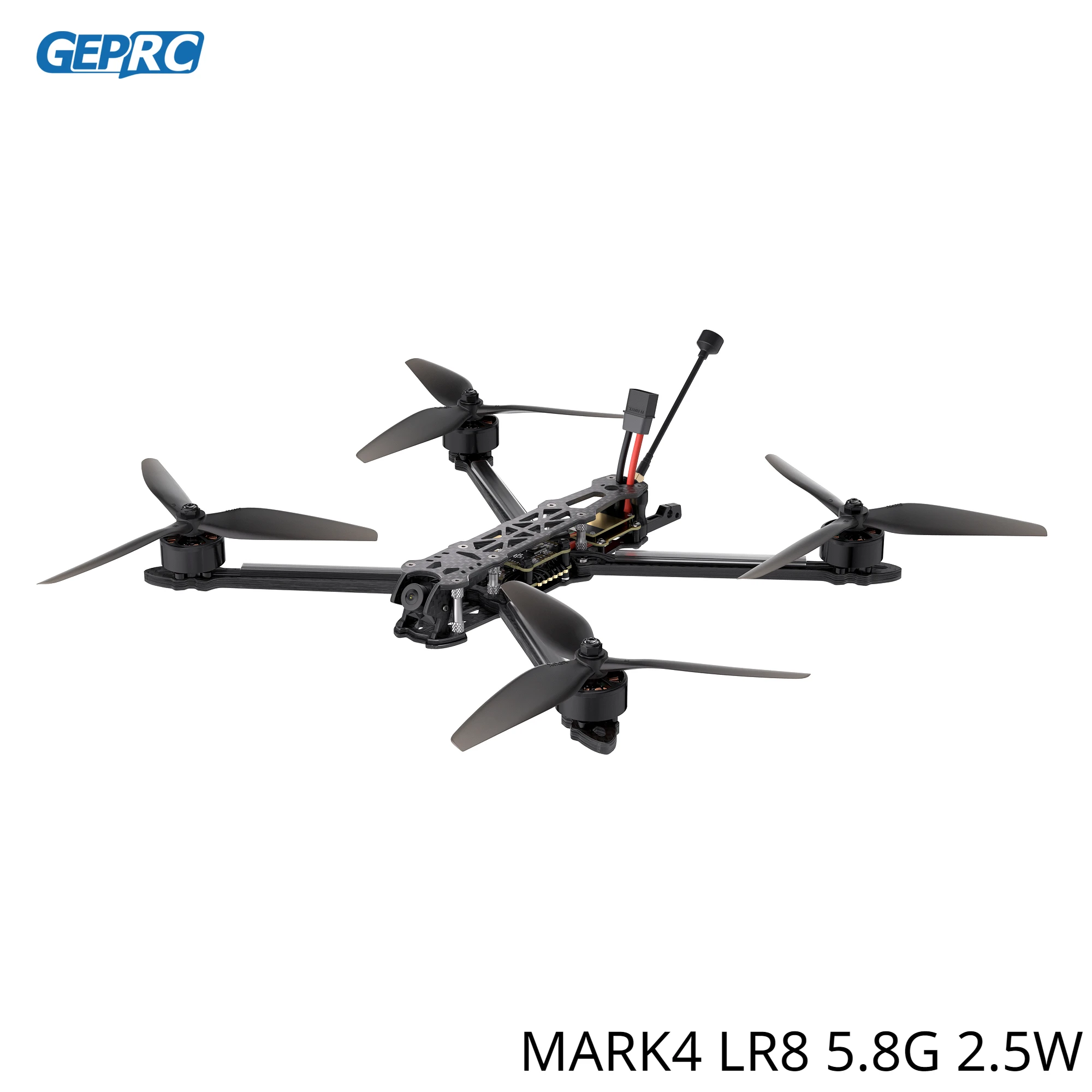 

Квадрокоптер GEPRC MARK4 LR8, 5,8 ГГц, 2,5 Вт, FPV EM2810 KV1280, 8 дюймов