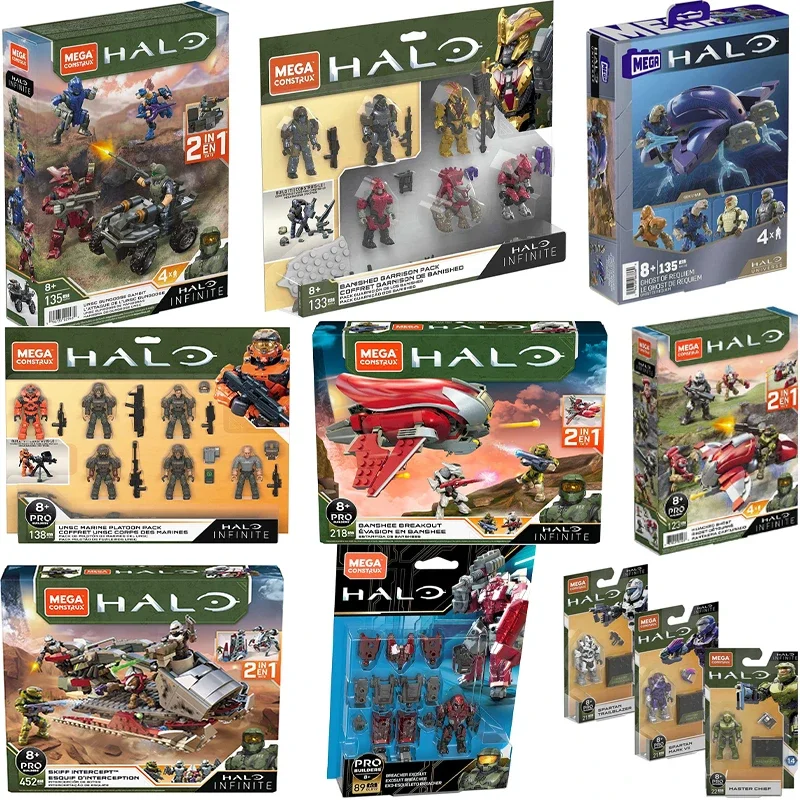 

Original Mega Construx Bloks Halo Game Figure Action Mega Bloks Halo Infinite Model Figurine Building Blocks Halo Heroes Boy Toy