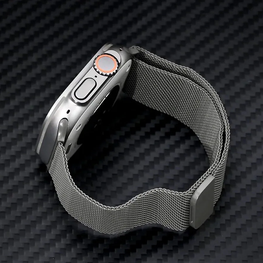 Фото Ремешок «Миланская петля» для Apple Watch Band 49 мм 44 мм 40 мм 45 мм 41 мм 42 мм 38 мм, браслет Correa для Iwatch Series 3 4 5 SE 6 7 8 Ultra №4
