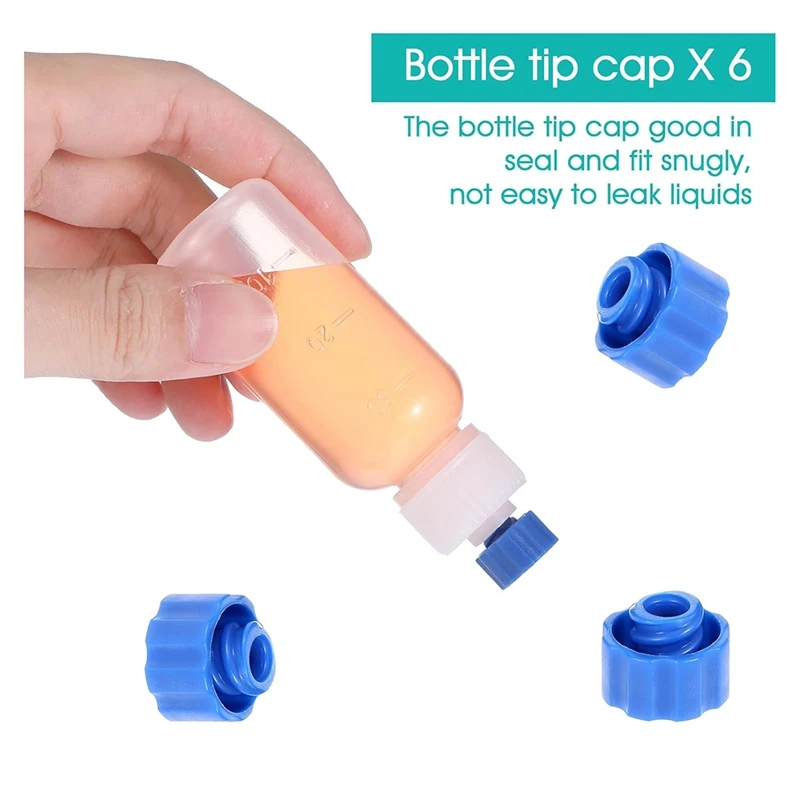 6 шт. бутылки с игольчатым наконечником пластиковая бутылка-капельница емкостью