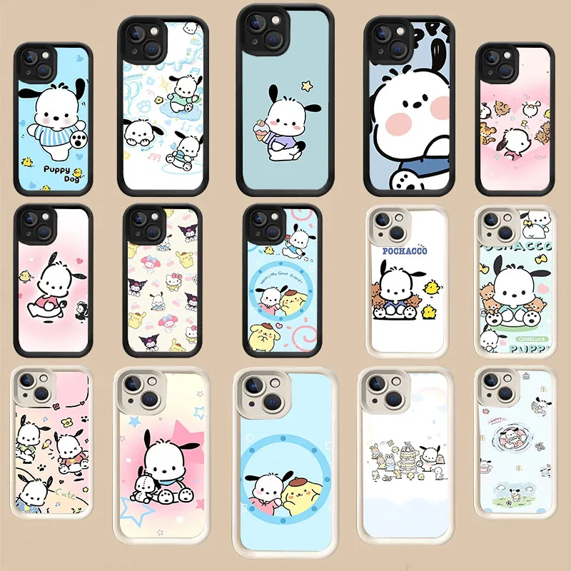 WBA-34 Sanrio-Pompompurin Black Stepped TPU Case For Huawei Pura70 mate50 P60 50 40 nova11 10 9 Y90 Pro