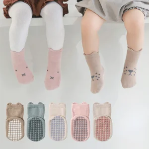Baby Cotton Socks Shoes Non-slip Infant Walk Socks Shoes Floor Casual Toddler Anti-slip Sock  Boys G