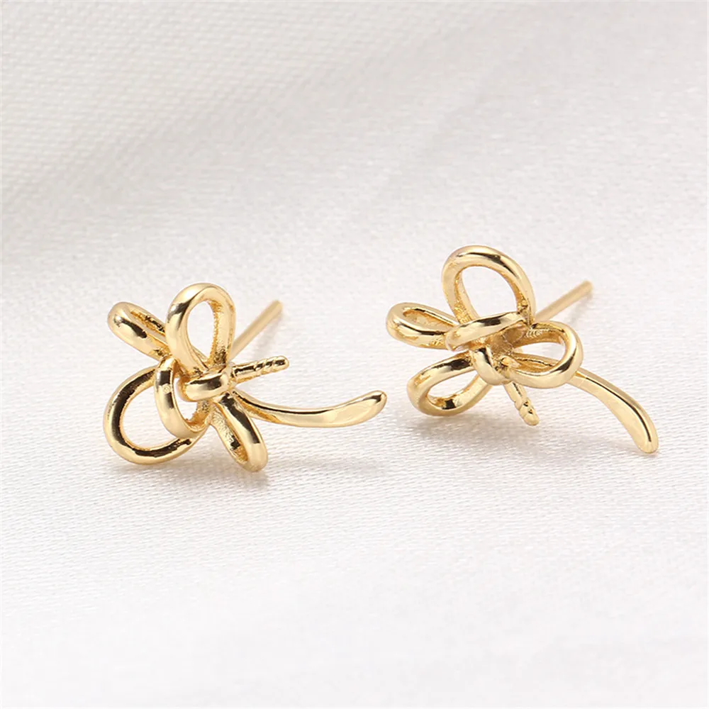 S925 sterling silver needle 14K gold color preservation DIY accessories accessories