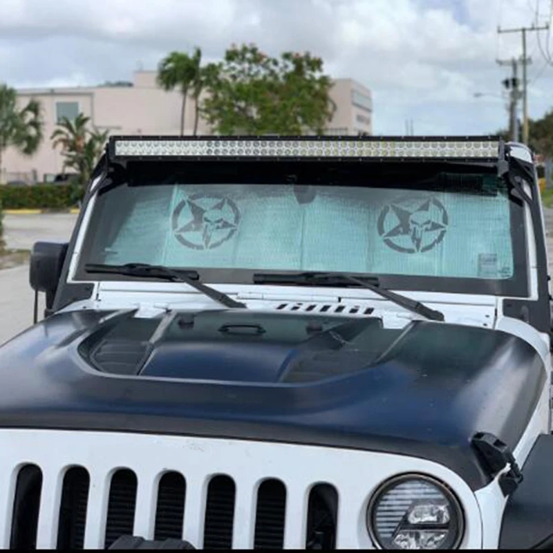 Солнцезащитный козырек на лобовое стекло для Jeep Wrangler солнцезащитный коврик Rubicon