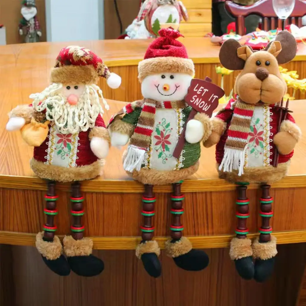 

Рождественская кукла, Санта-Клаус, снеговик, лось, рождественские украшения, новогодние подарки, рождественские плюшевые игрушки, Счастливого Рождества