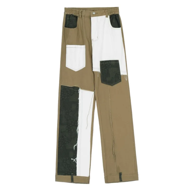 

Джинсы мужские прямые контрастных цветов на осень и зиму, 2022