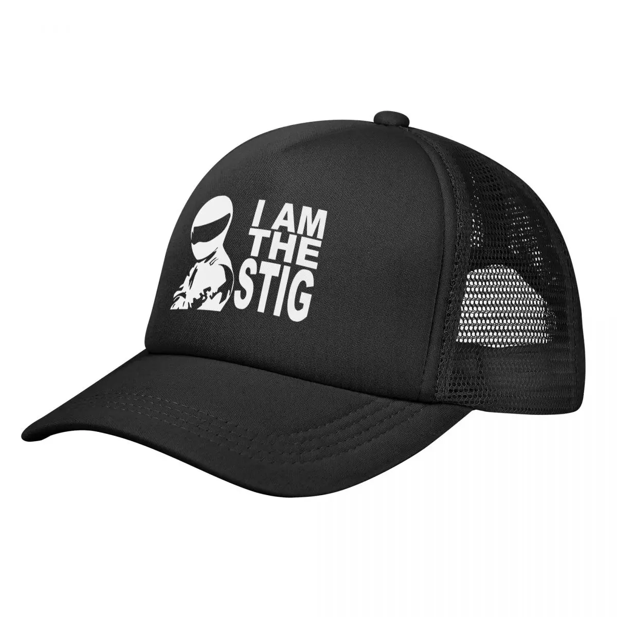 

I Am The Stig Baseball Cap for Men Women Snapback Trucker Hat Adjustable Unisex Fishing Mesh Hats