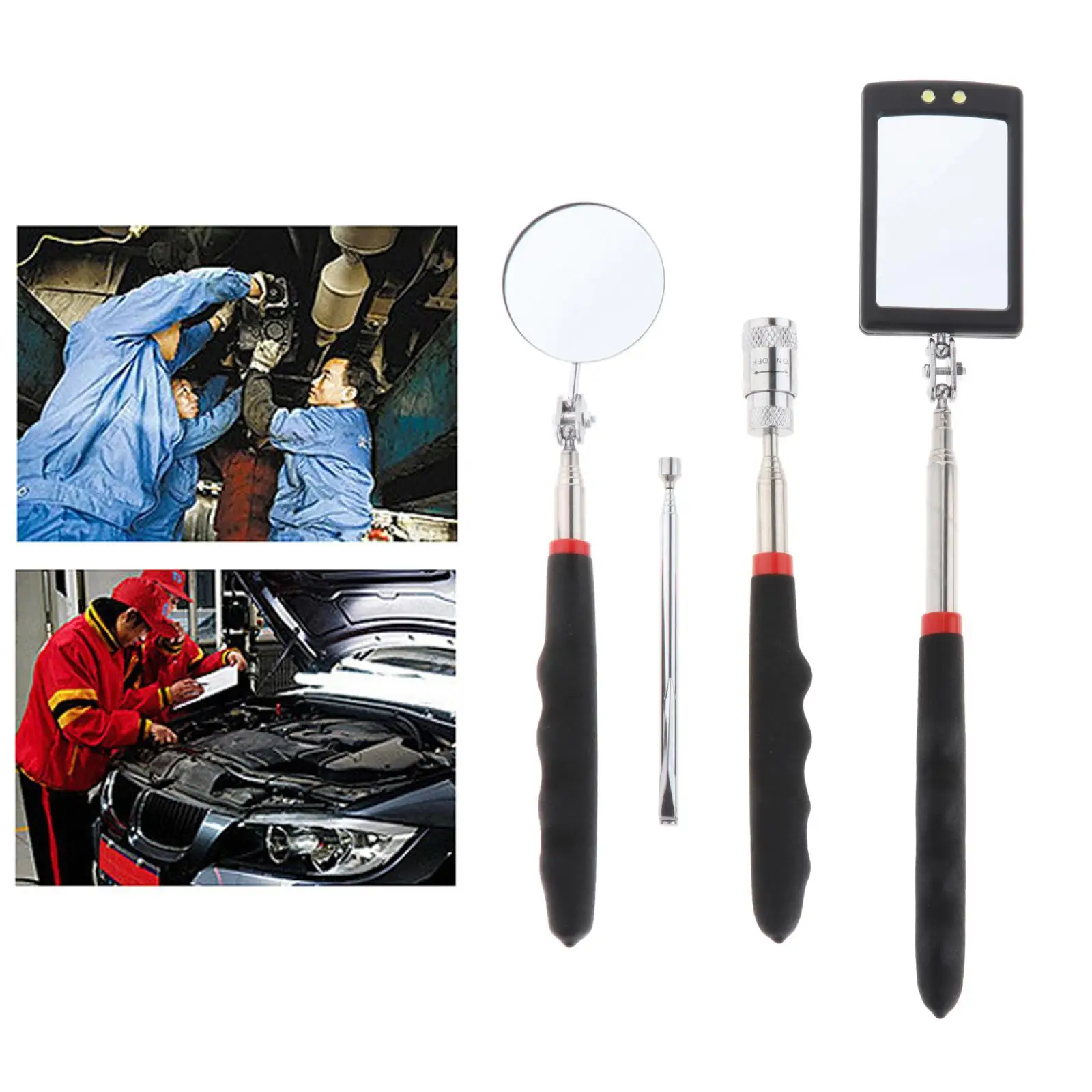 

Magnetic Pick-Up Grabber Tool with Pick up Rod Fit for Car Maintenance