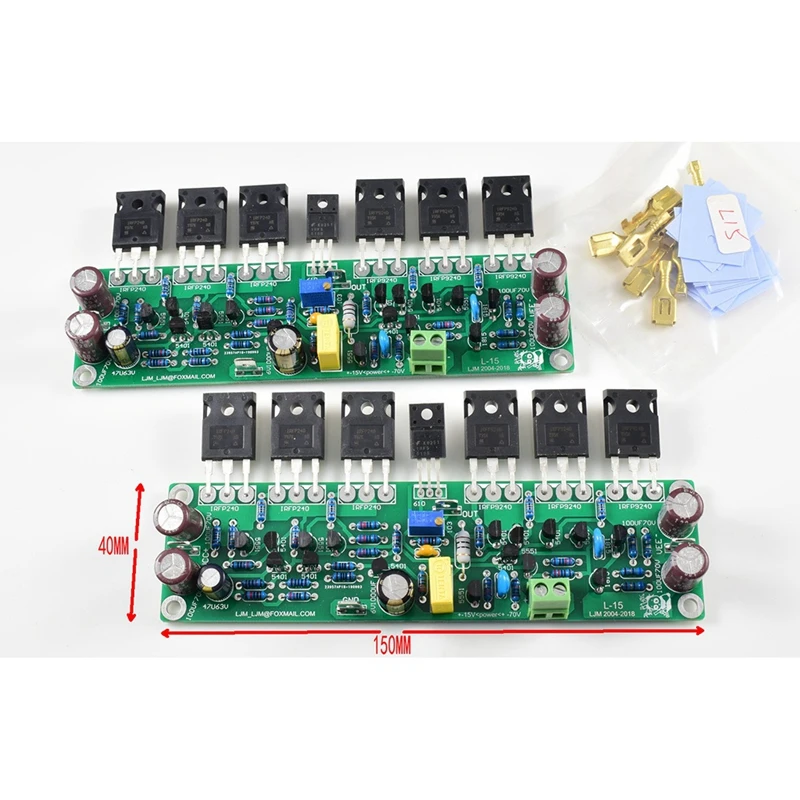 2 шт. усилитель мощности L15 FET канала 3 пары IRFP240 IRFP9240 150 Вт 8R 300 4R 600 2R