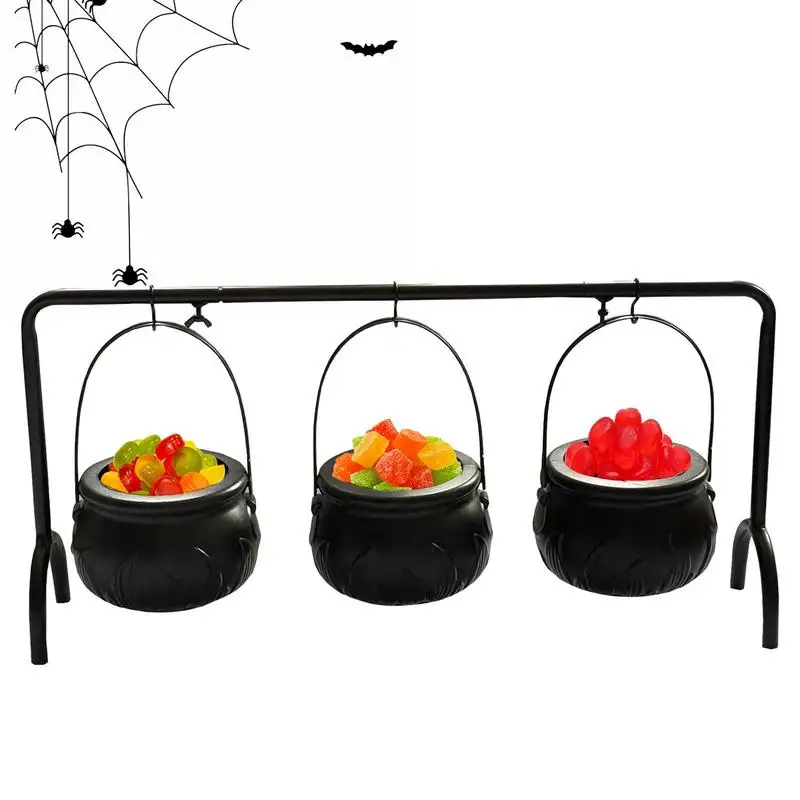 

Halloween Cauldron Decor Witches Cauldron Pot Candy Bowl Halloween Accessories Fun Eerie Cute Witches Cauldron Serving Bowls For