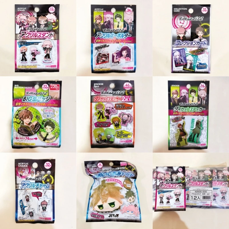 Фото Акриловая подставка Spike Chunsoft Danganronpa 1 2, большой значок-брелок, аниме-стикер в слепом пакете, коллекционная карточка для коллекционеров №1