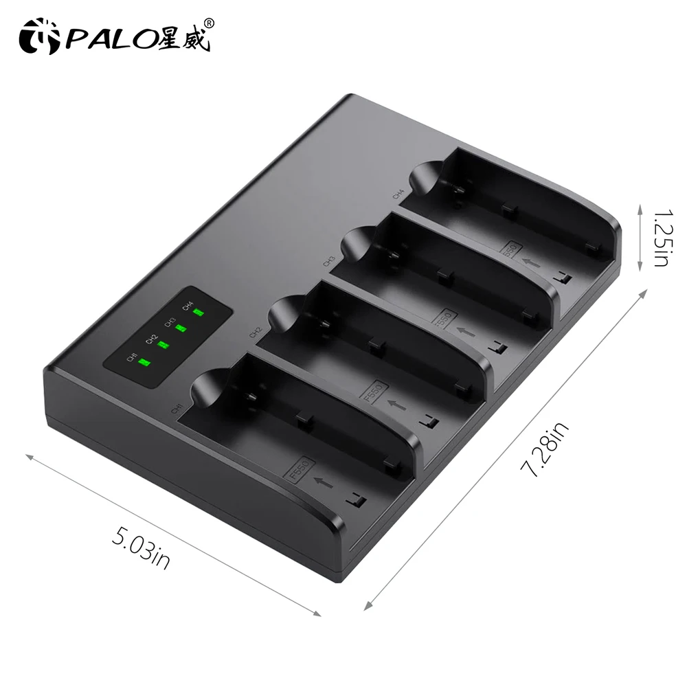Фото Зарядное устройство PALO для быстрой зарядки аккумуляторов NP-F980, NP-F960, NP-F970, NP-F750, NP-F550 для Sony F930, F950, F570, CCD-RV100 №5