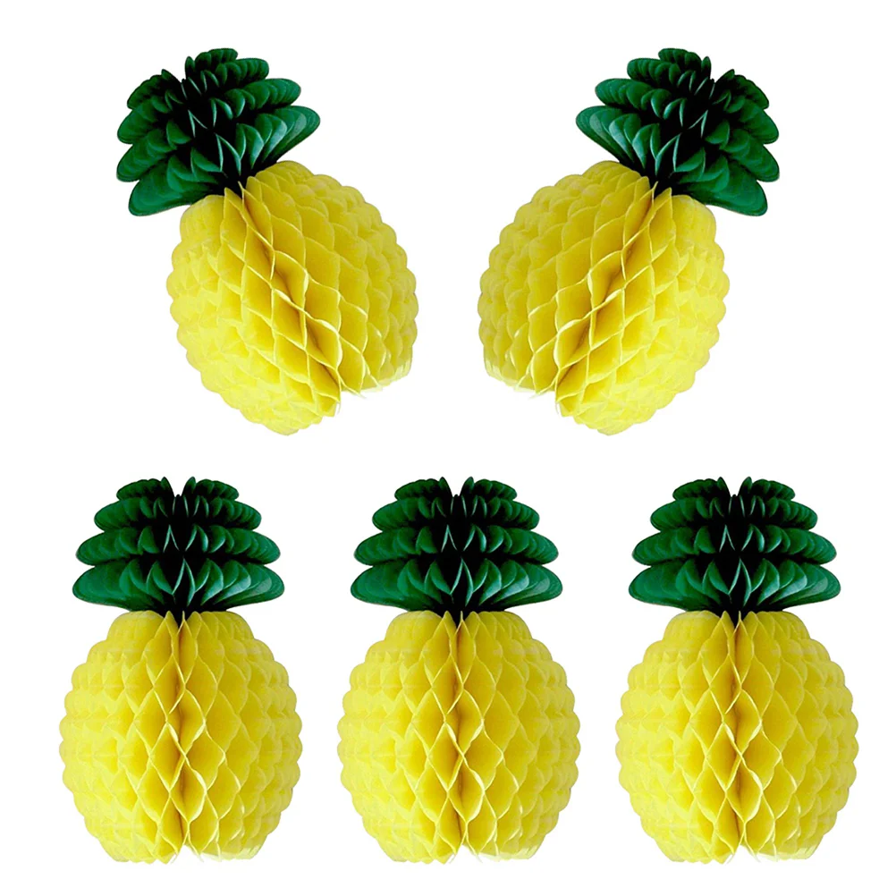 8 шт. сотовые украшения с ананасом Луау товары для дня рождения Гавайской