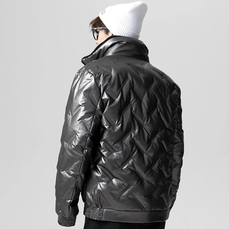 Winter Men's Clothing White Duck Down Jacket Thicken Warm Snow Coats Male Hatless Windbreaker Down Parkas Outerwear