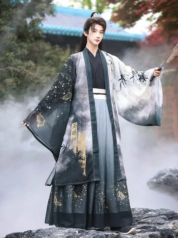 Традиционный китайский костюм для косплея Hanfu мужчин старинная модель мужской на