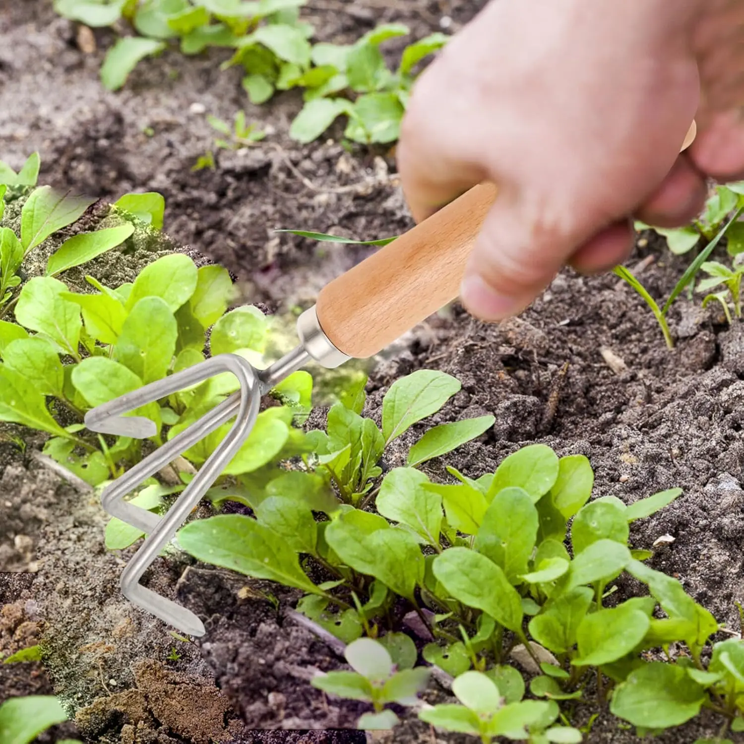 Ручные грабли для садоводства культиватор из нержавеющей стали небольшие
